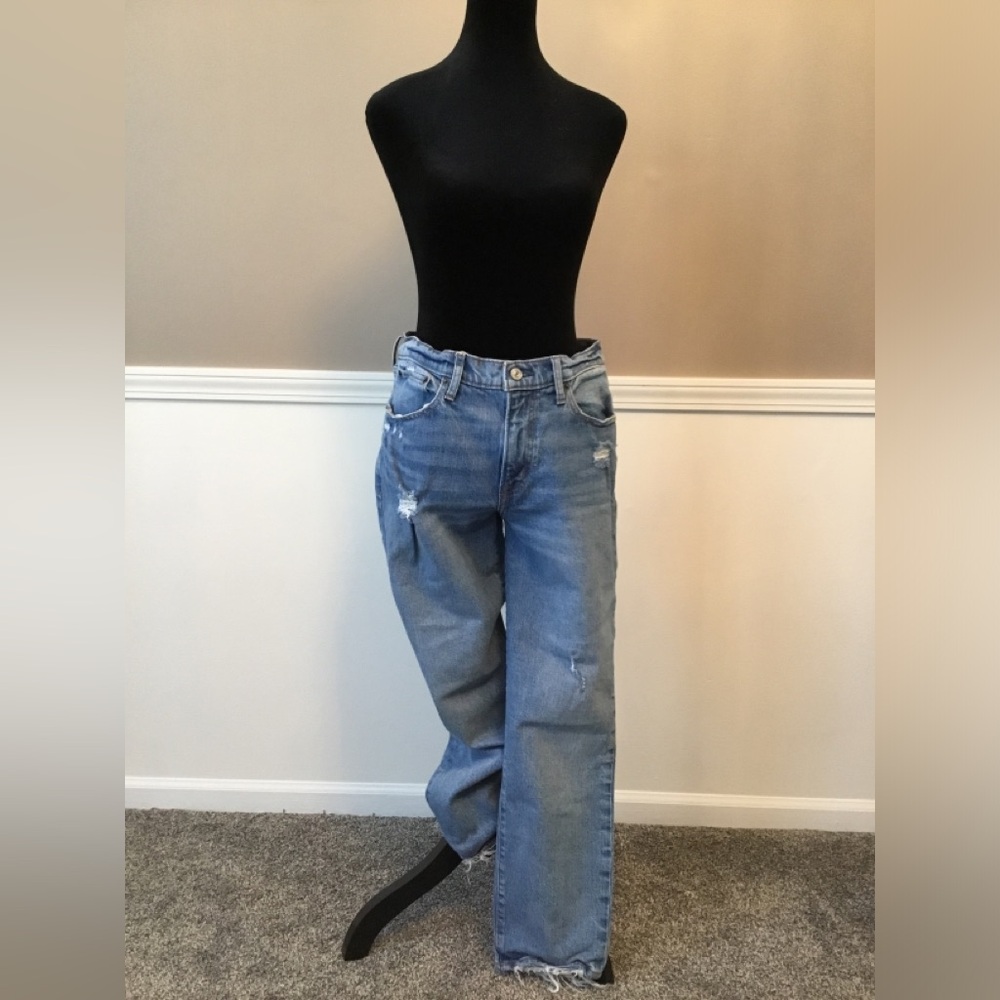 Abercrombie & Fitch Light Blue Boyfriend Jeans
